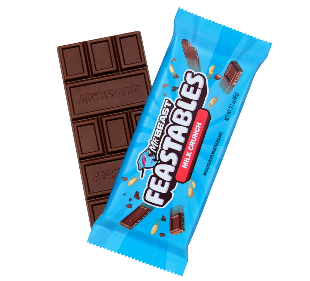 Mrbeast Feastables Milk Crunch 60 Gr * 10