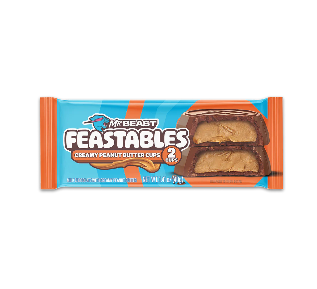 MrBeast Feastables Peanut Butter Cups 40 Gr x 24