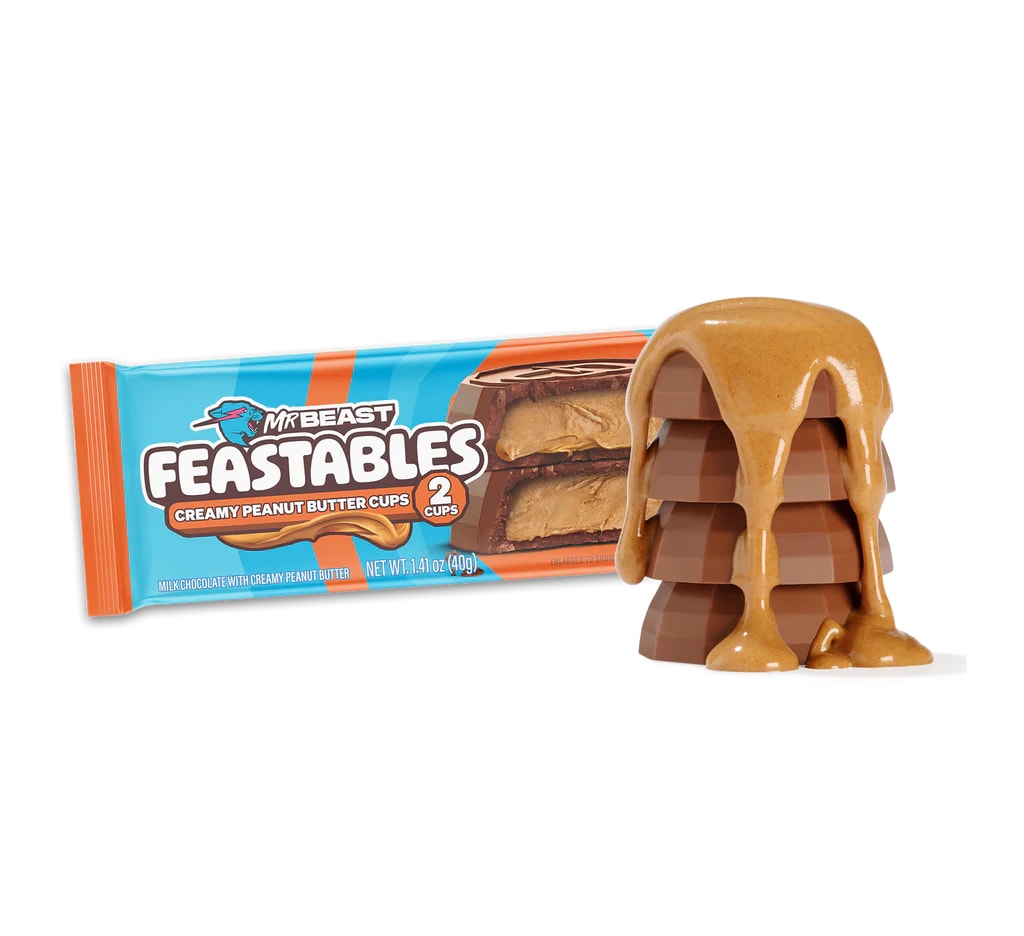 MrBeast Feastables Peanut Butter Cups 40 Gr x 24