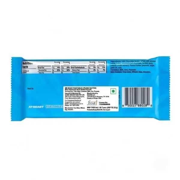 Mrbeast Feastables Peanut Butter 60 Gr * 10