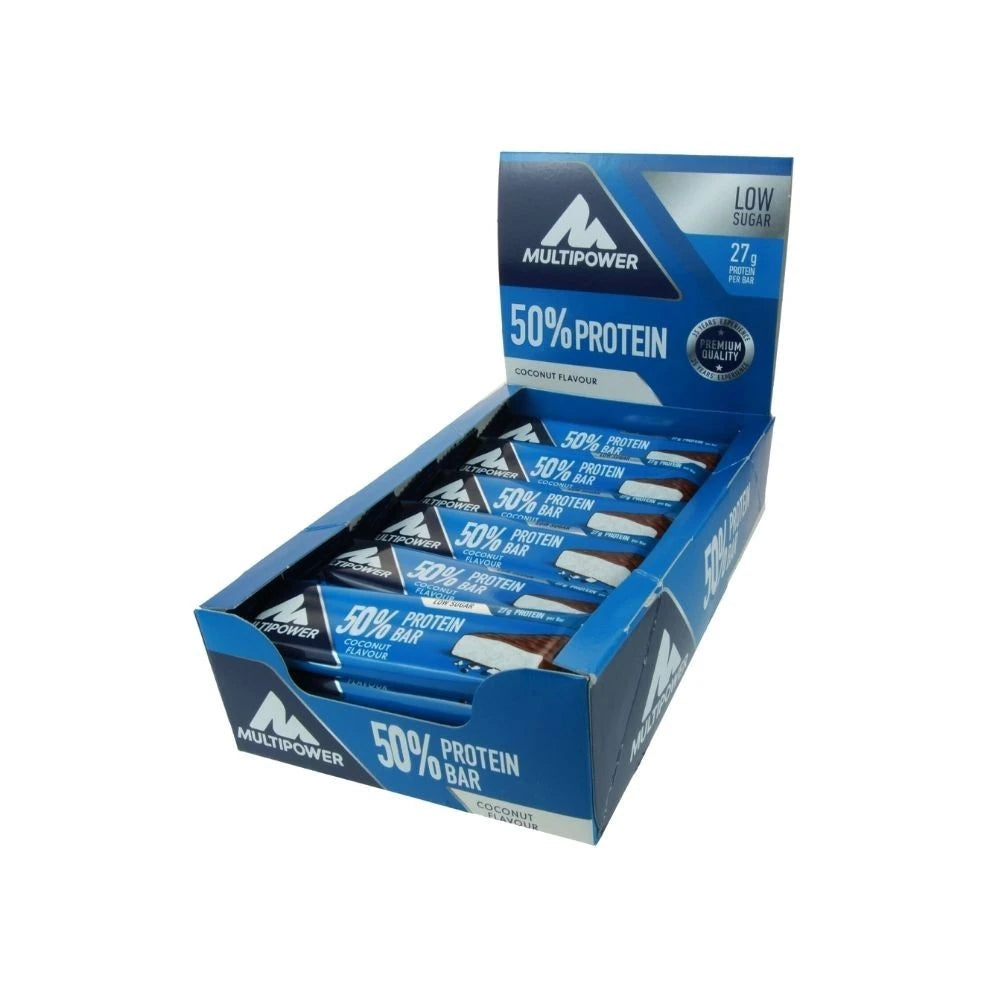 Multipower %50 Coconut Flavored Protein Bar 50 Gr x 20