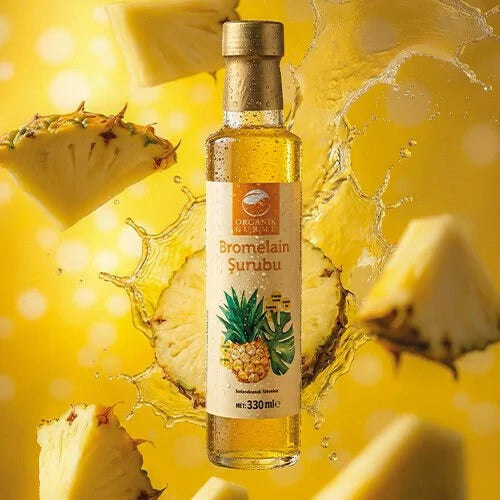 Organik Gurme Bromelain Şurubu 330 Ml