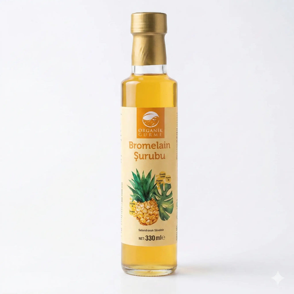 Organik Gurme Bromelain Şurubu 330 Ml