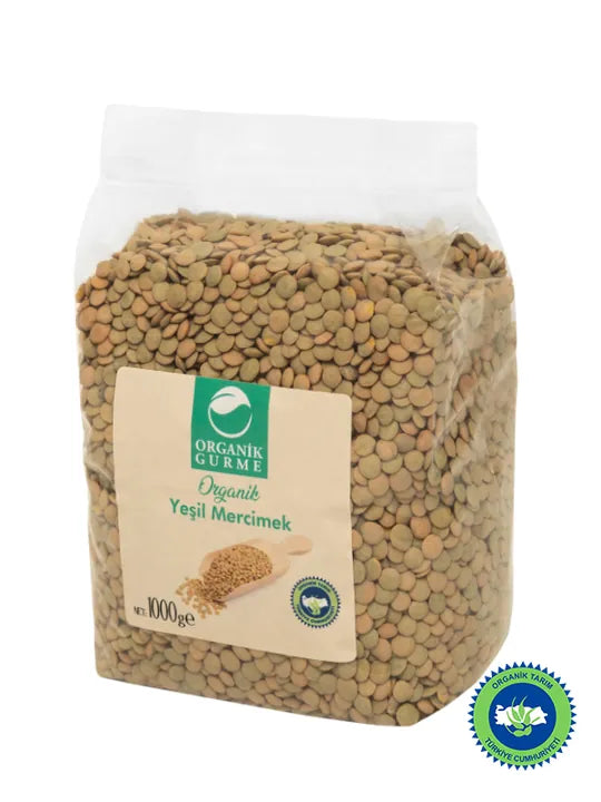 Organik Gurme Organik Yeşil Mercimek 1000 Gr