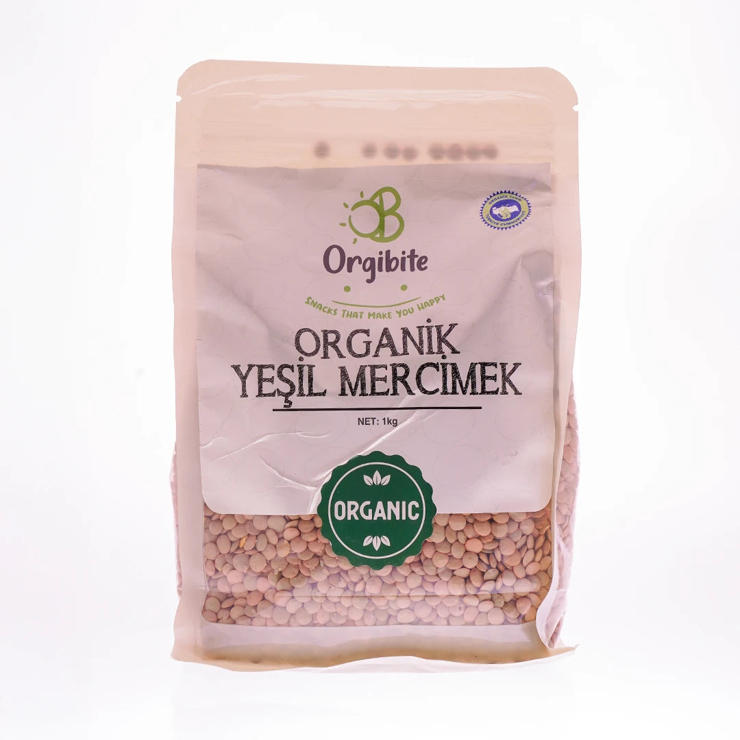 Orgibite Organik Yeşil Mercimek 1000 Gr