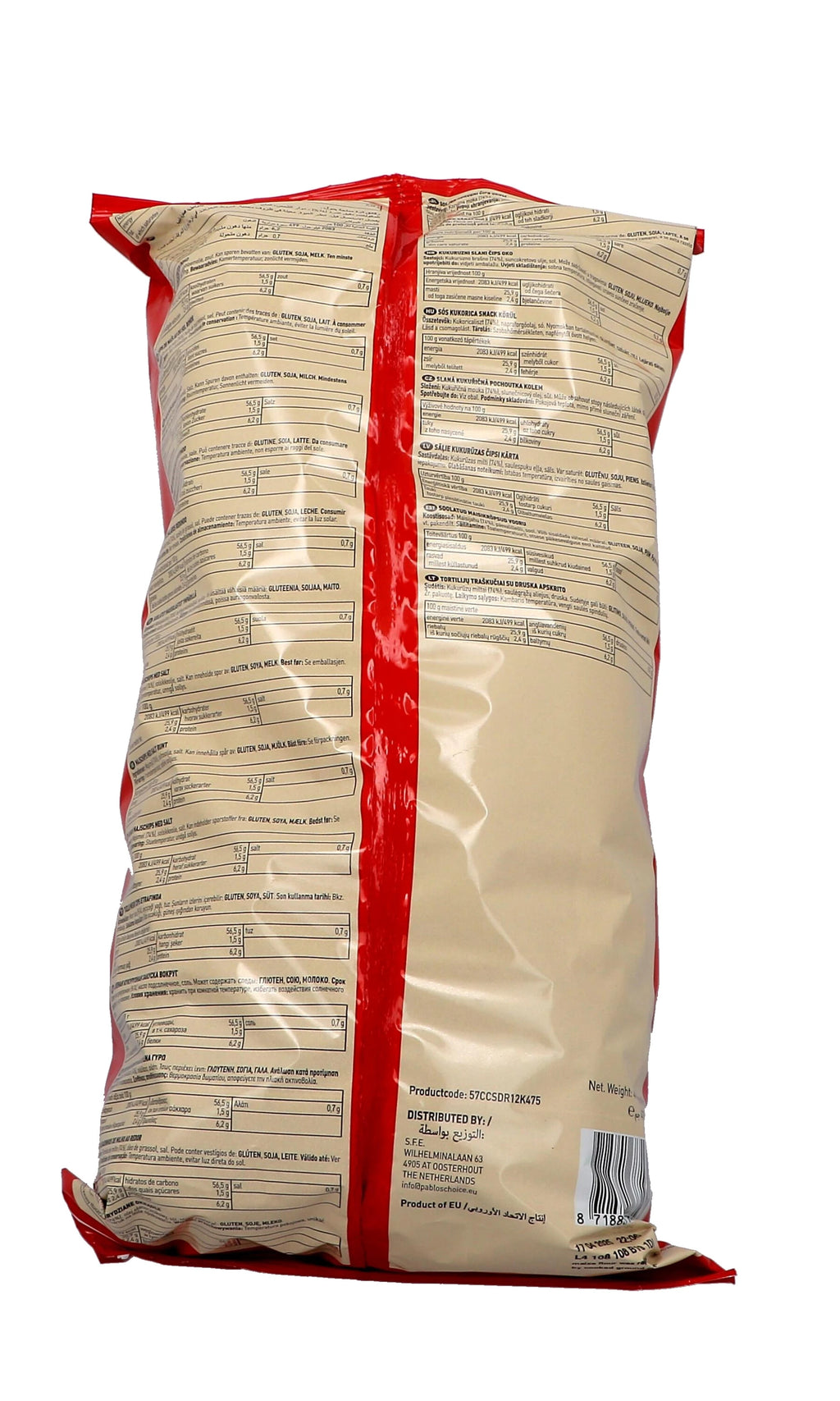 Pablo'S Choice Salted Round Tortilla Chips 475 Gr