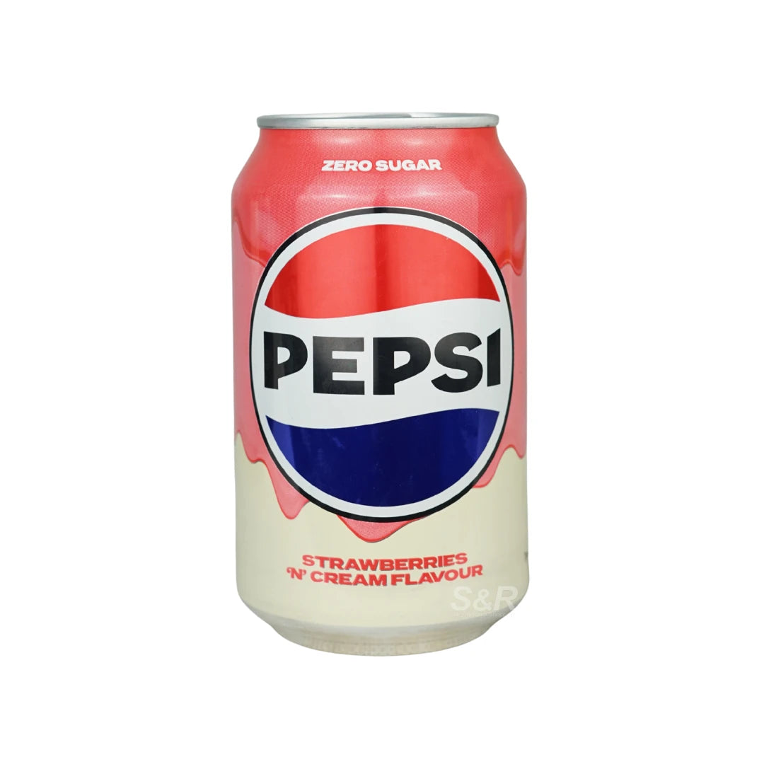 Pepsi Strawberries 'N' Cream Zero Sugar 330 Ml