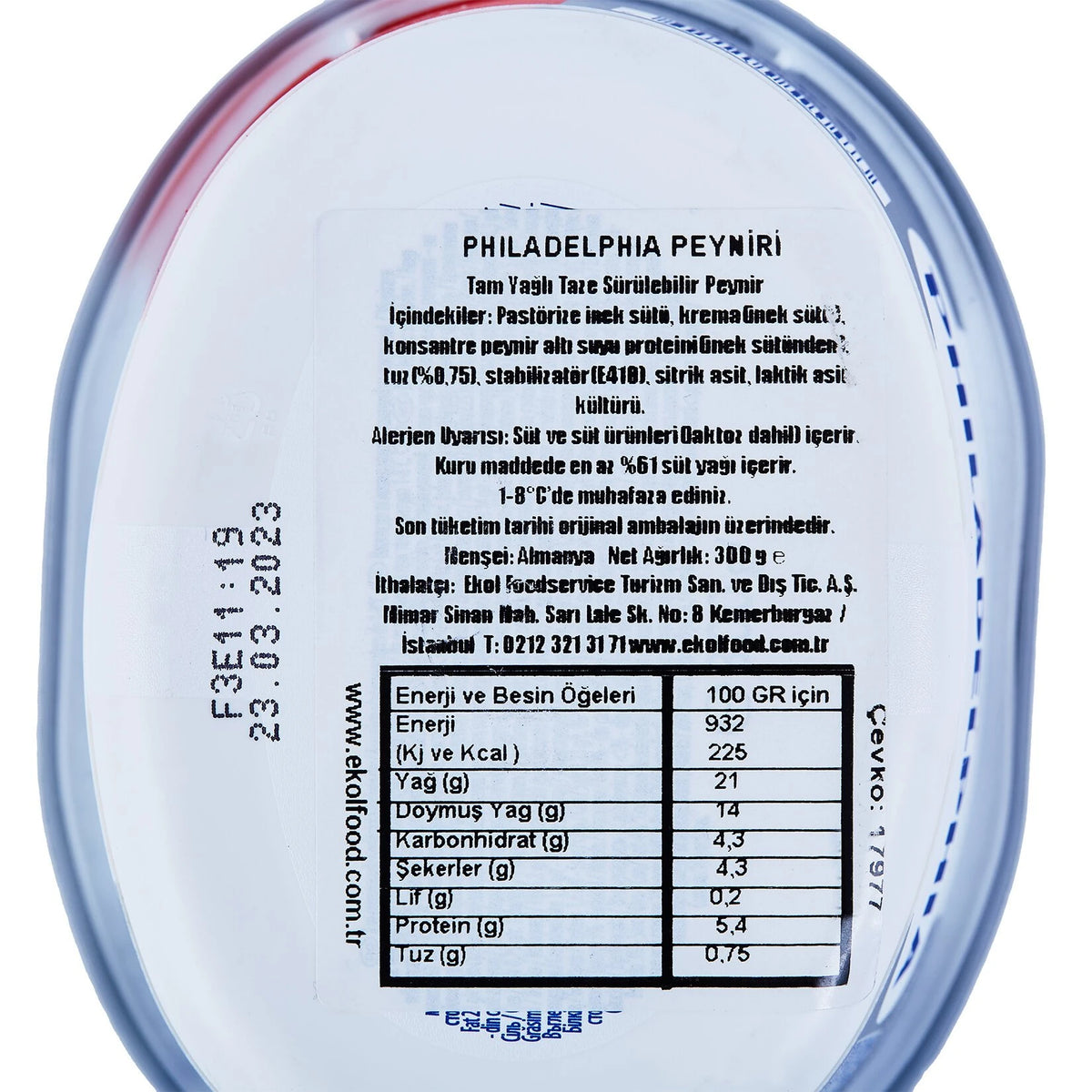 Philadelphia Tam Yağlı Taze Krem Peynir 300 Gr