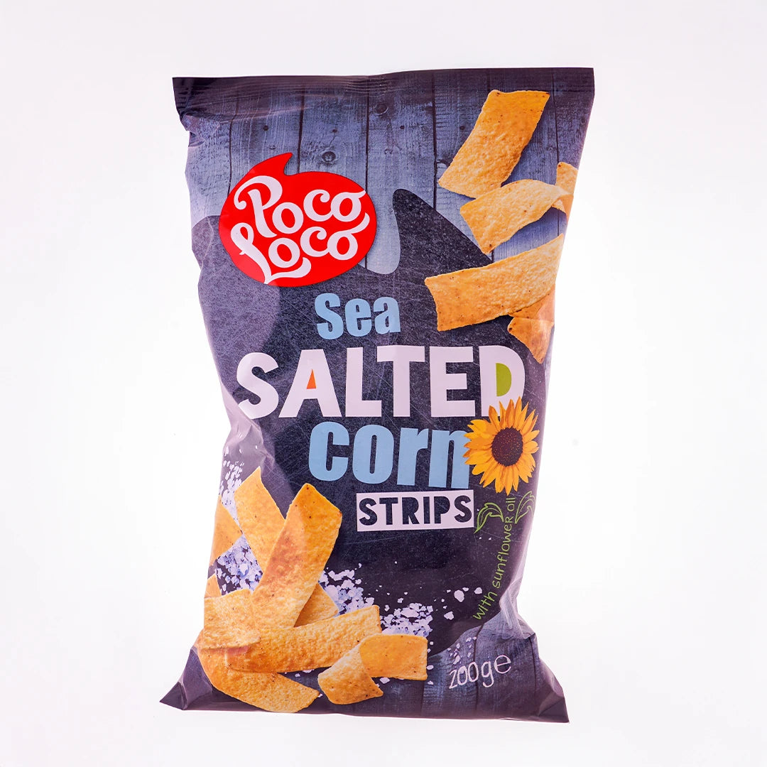 Poco Loco Sea Salted Corn Strips 200 Gr