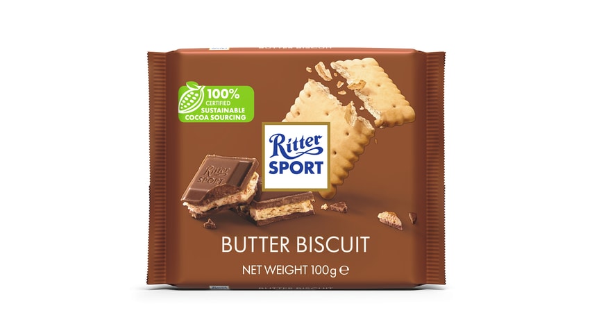 Ritter Sport Chocolate with Butter Biscuits 100 Gr