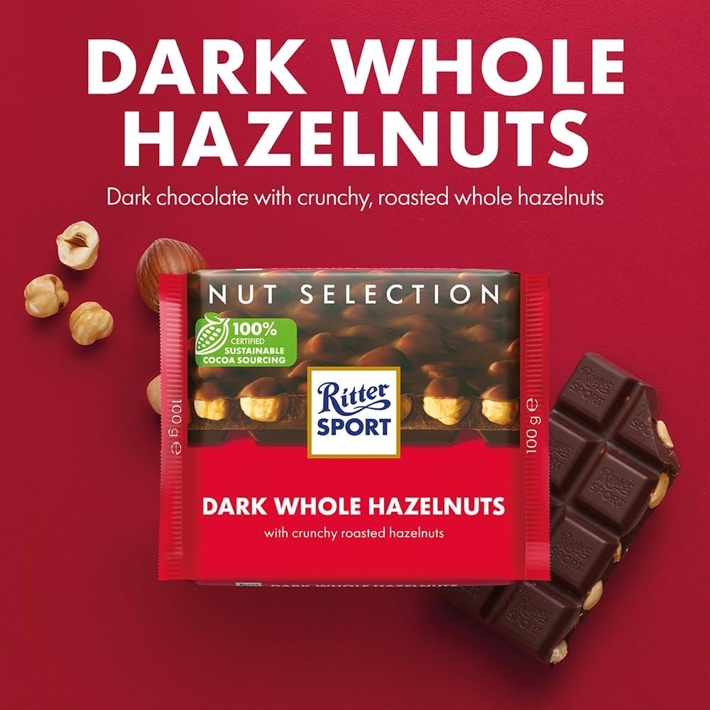 Ritter Sport Dark Whole Hazelnut Bitter Çikolata 100 Gr