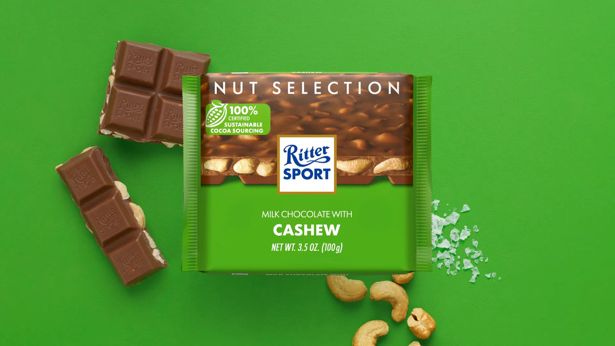 Ritter Sport Salted Cashew Chocolate 100 Gr