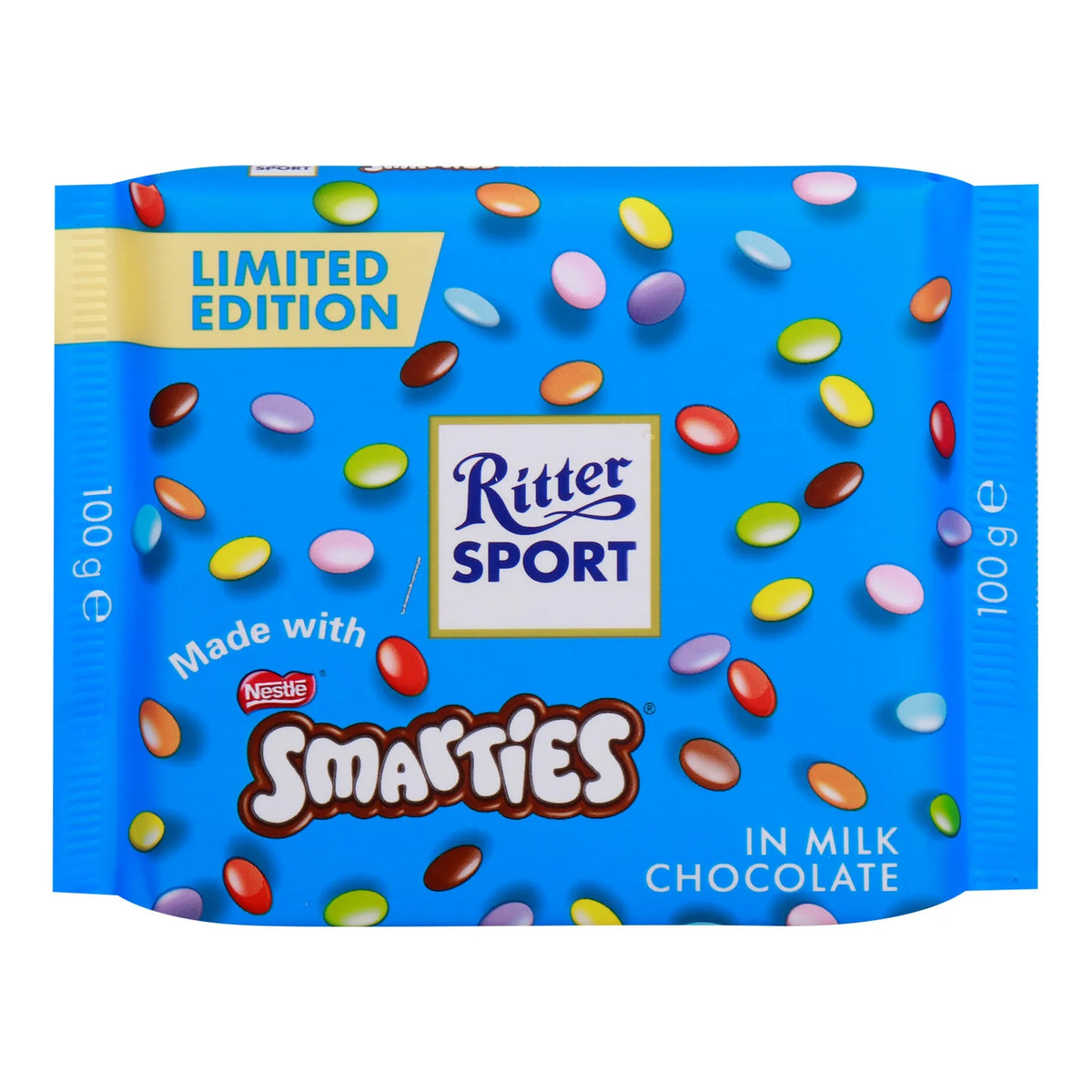 Ritter Sport Milk Chocolate with Smarties 100 Gr