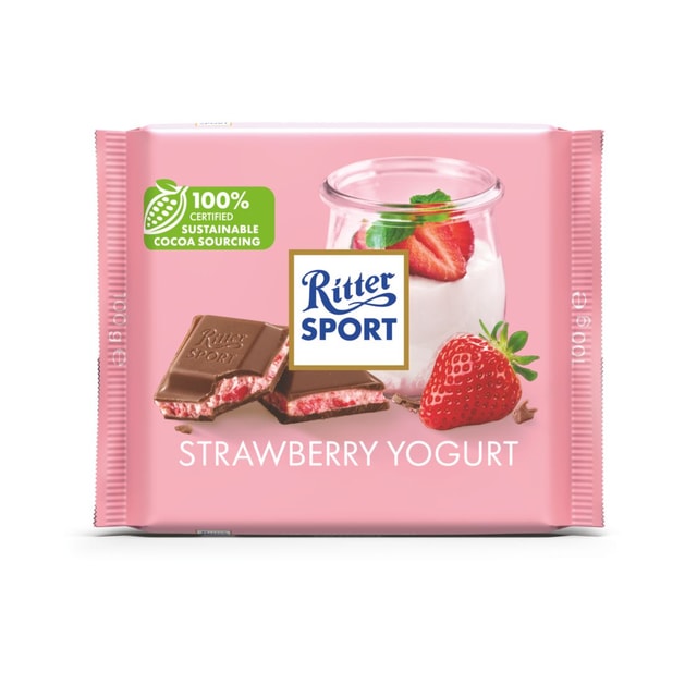 Ritter Sport Strawberry Yoghurt Chocolate 100 Gr