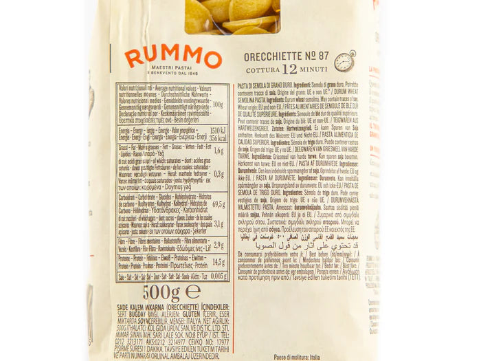 Rummo Orecchiette N. 87 500 Gr