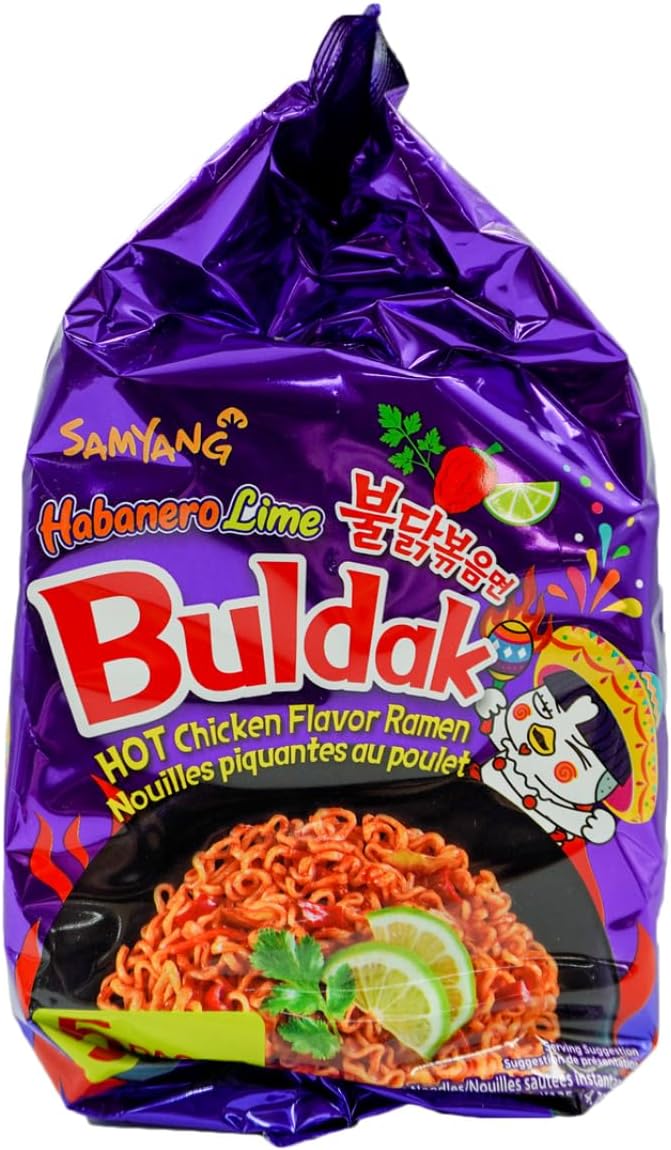 Samyang Buldak Habanero Lime Ramen 5’Li Paket (650 Gr)