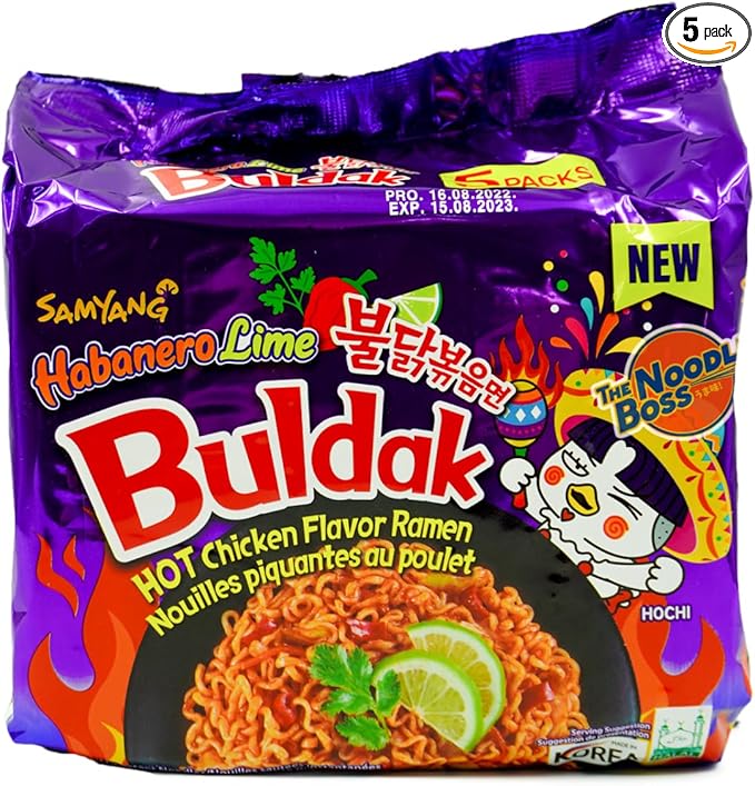Samyang Buldak Habanero Lime Ramen 5’Li Paket (650 Gr)