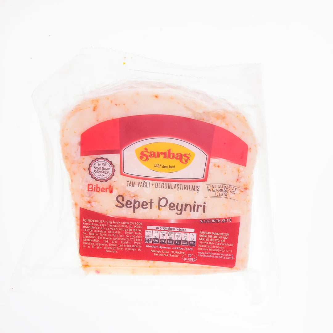 Sarıbaş Biberli Sepet Peyniri 350 Gr