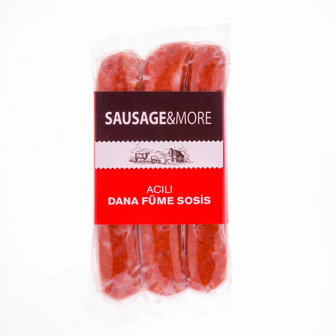 Sausage & More Acıli Dana Füme Sosis 350 Gr
