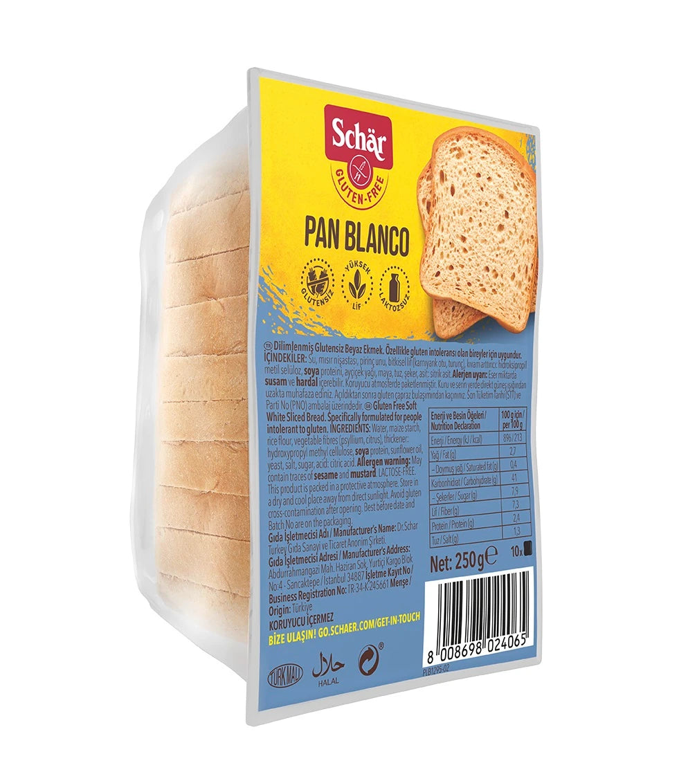 Schär Pan Blanco Glütensiz Beyaz Ekmek 250 Gr