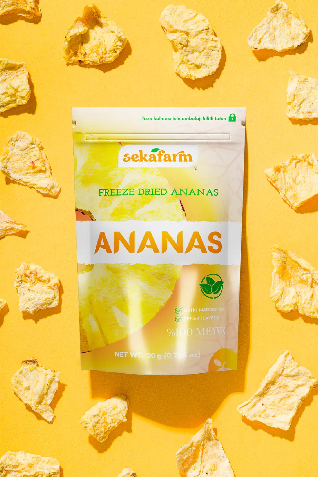 Sekafarm Freeze Dried Ananas 20 Gr