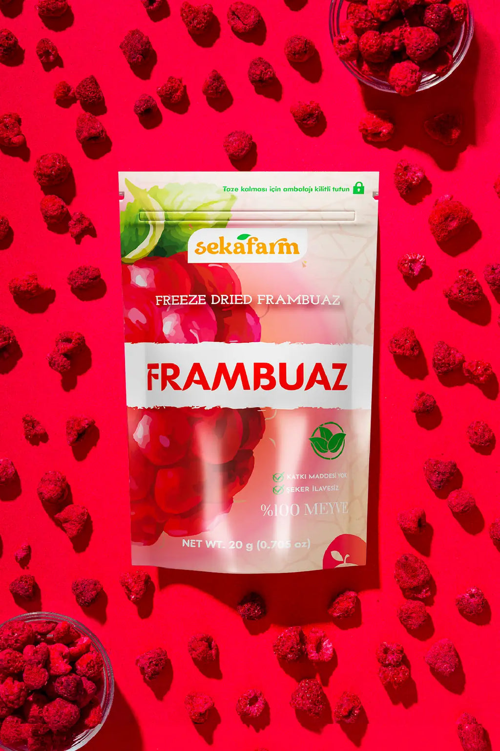 Sekafarm Freeze Dried Frambuaz 20 Gr