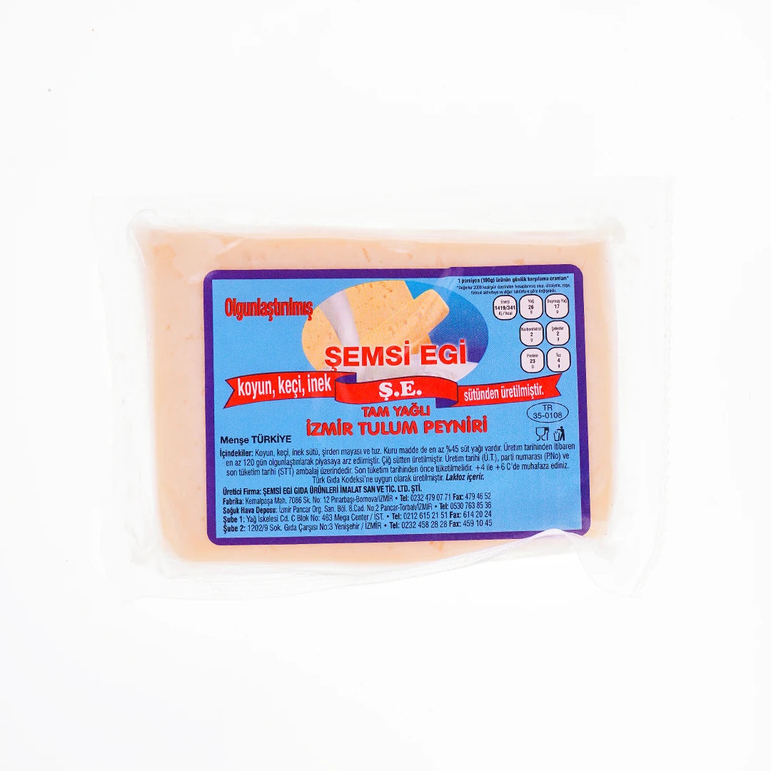 Şemsi Egi İnek - Koyun - Keçi İzmir Tulum Peyniri 300 Gr