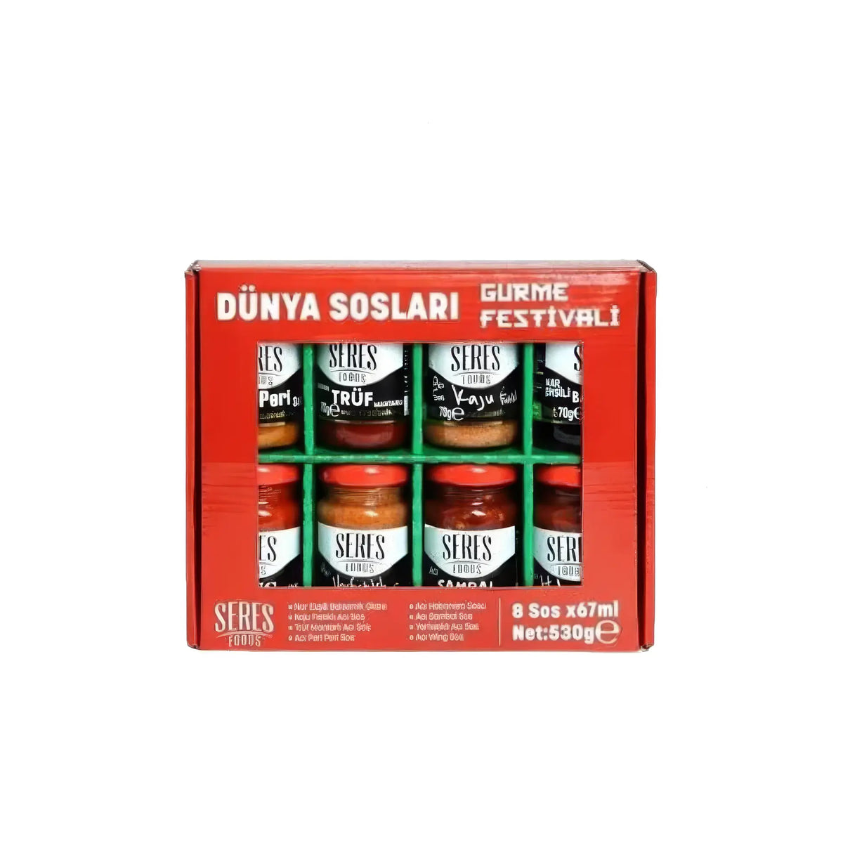Seres Foods Gurme Festivali Dünya Soslari Set 8* 67 Gr 530 Gr