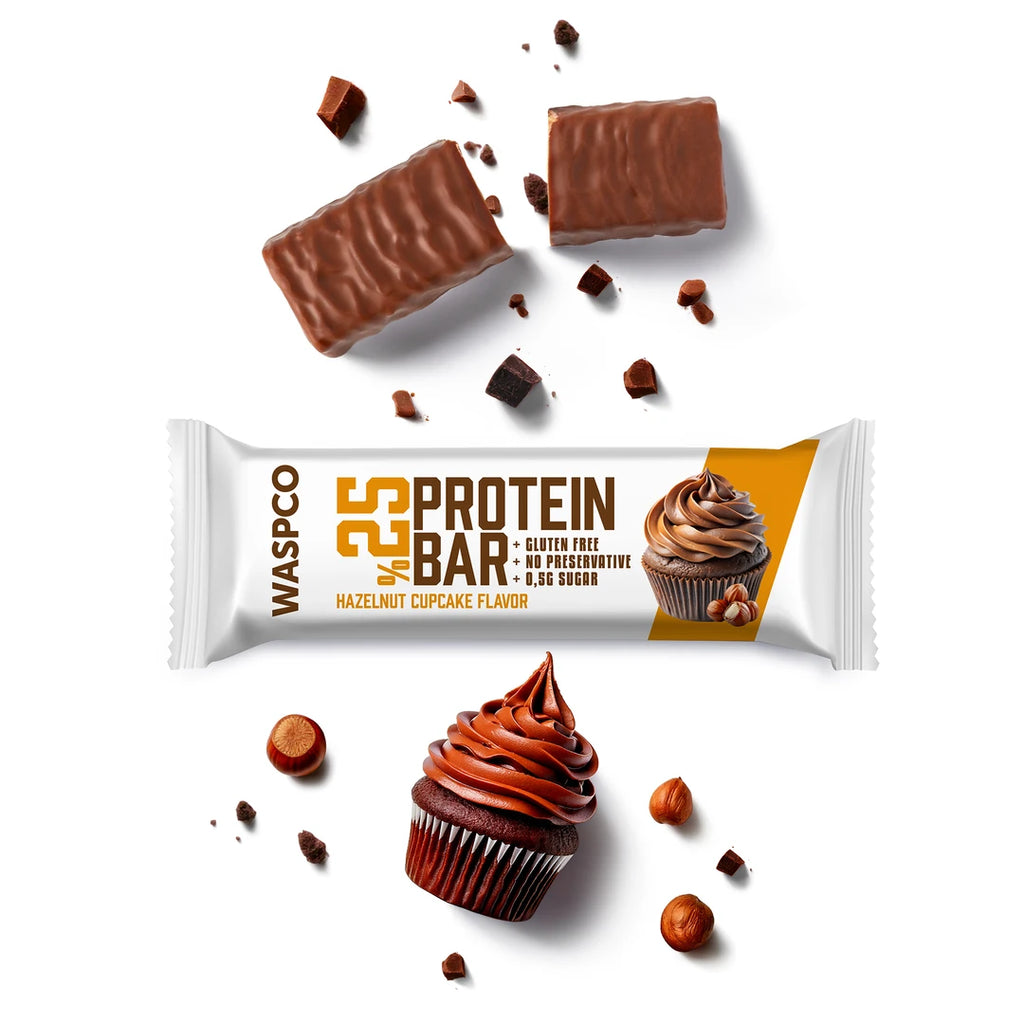 Waspco Çikolatalı Cupcake Aromalı Protein Bar 36 Gr