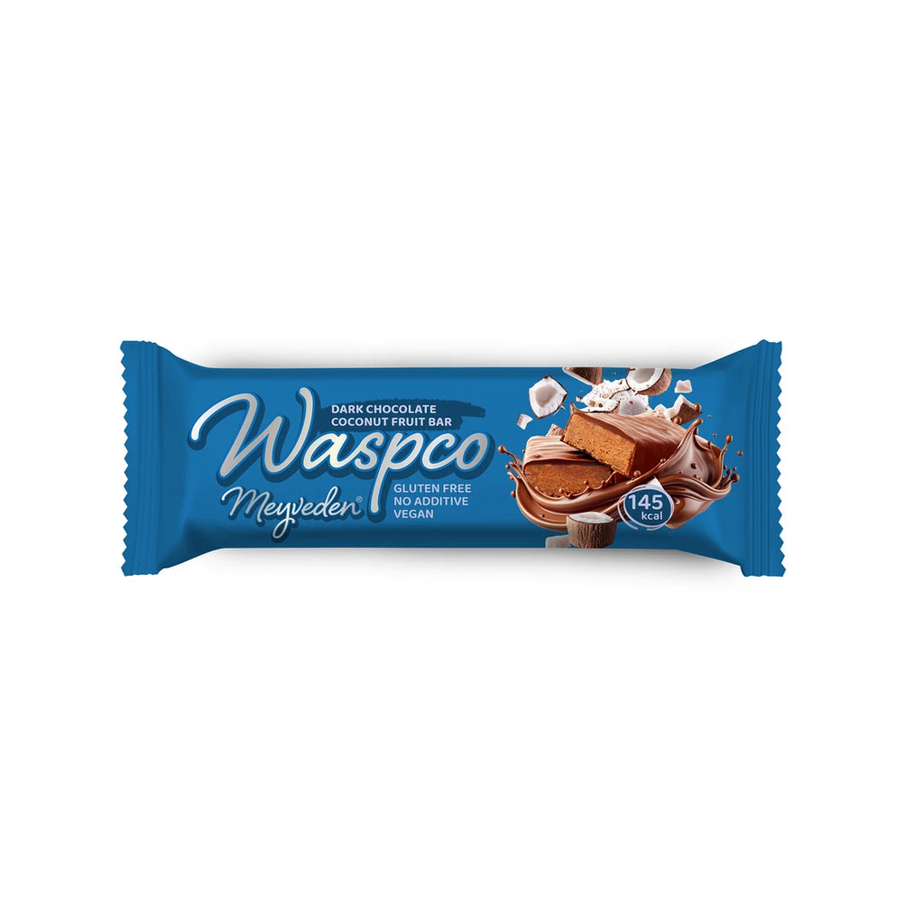 Waspco Bitter Çikolatalı Hindistan Cevizli Meyve Bar 35 Gr