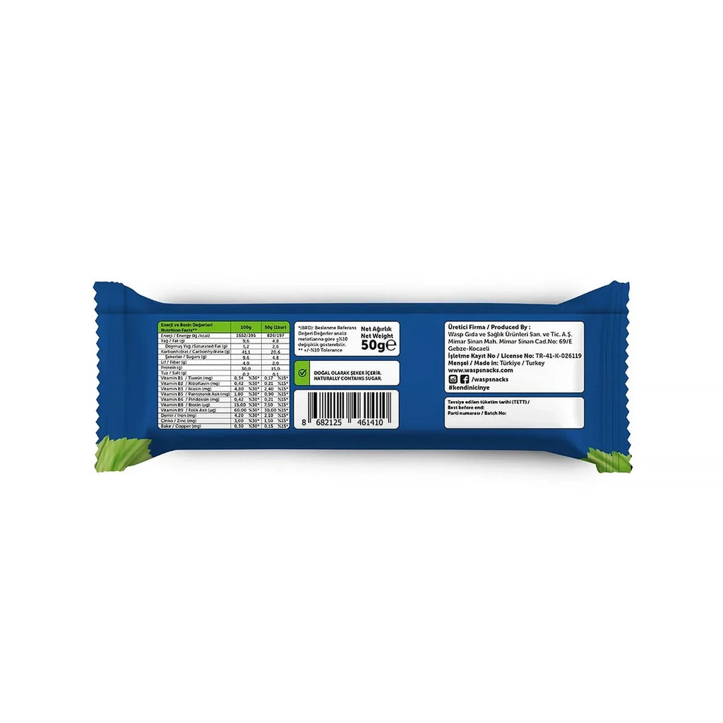 Waspco Fındıklı Protein Bar 50 Gr