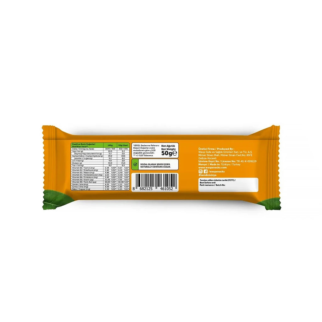 Waspco Fıstıklı Protein Bar 50 Gr