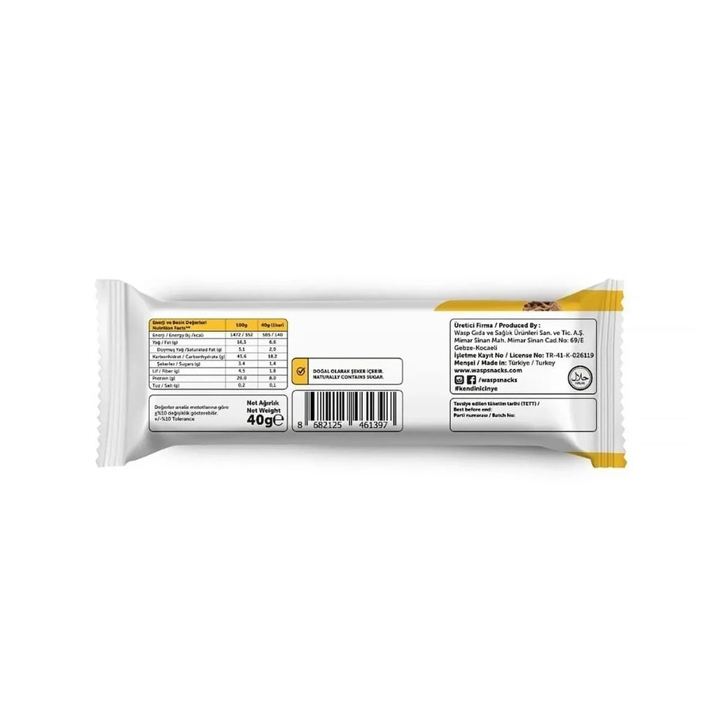 Waspco Kurabiye Aromalı Protein Bar 40 Gr