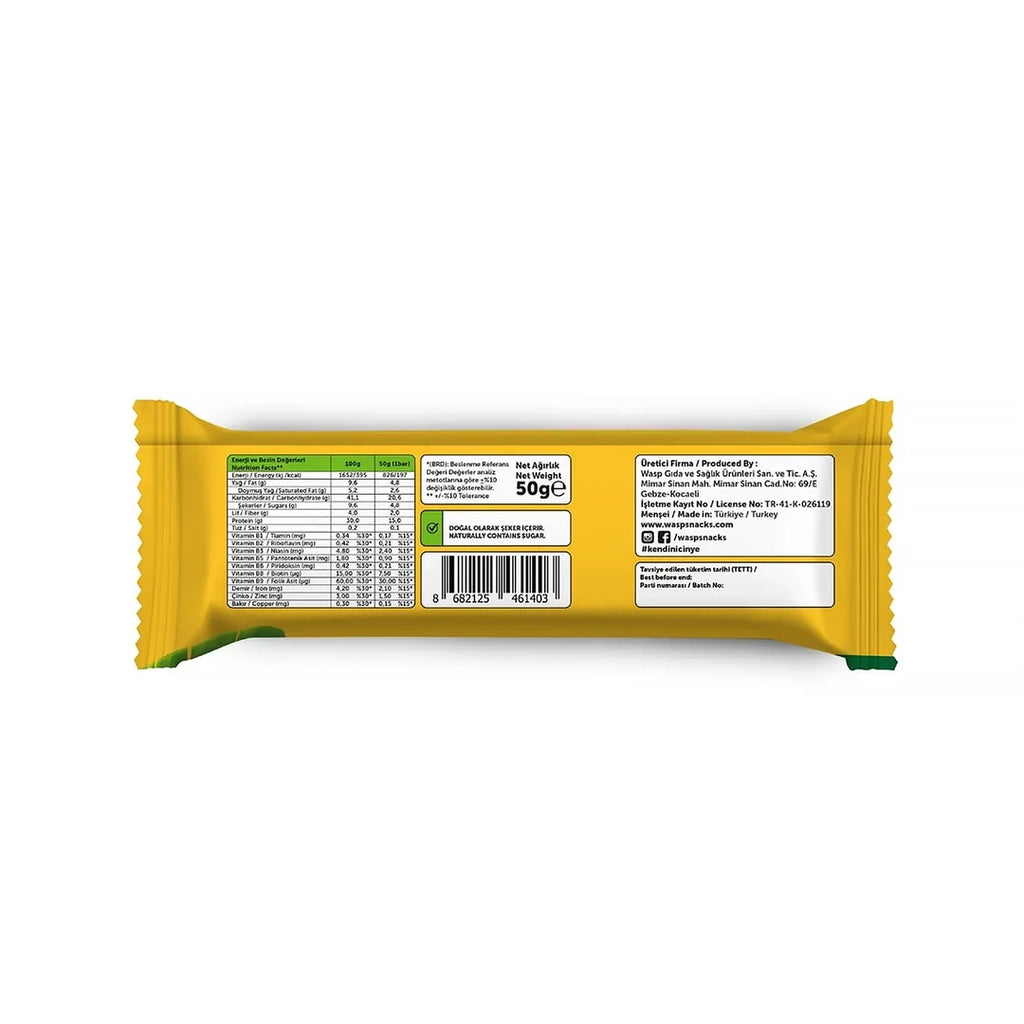 Waspco Muzlu Protein Bar 50 Gr