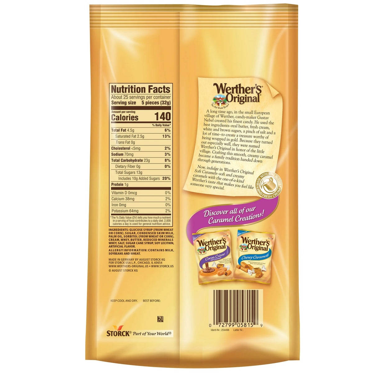 Werther's Original Soft Toffee 100 Gr