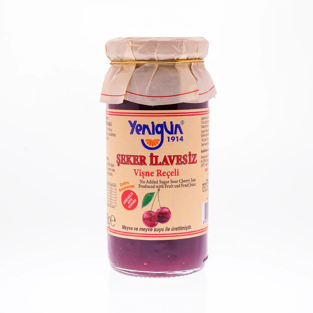 Yenigün Şeker İlavesiz Vişne Reçeli 290 Gr