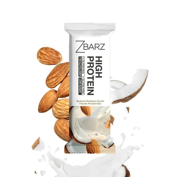Zbarz %35 Protein Bar Badem & Hindistan Cevizi 35 Gr x20 ek görünüm 2